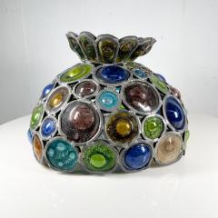 Feders 1970s Felipe Delfinger Feders HandCrafted Art Glass Lamp Shade from Mexico - 2948366