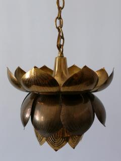  Feldman Lighting Co Amazing Mid Century Modern Brass Lotus Pendant Lamp by Feldman Lighting 1960s - 1801436