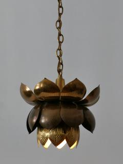  Feldman Lighting Co Amazing Mid Century Modern Brass Lotus Pendant Lamp by Feldman Lighting 1960s - 1801441