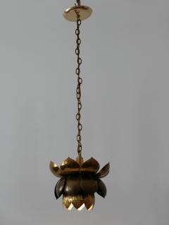  Feldman Lighting Co Amazing Mid Century Modern Brass Lotus Pendant Lamp by Feldman Lighting 1960s - 1801442