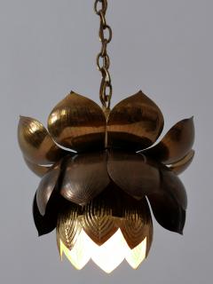  Feldman Lighting Co Amazing Mid Century Modern Brass Lotus Pendant Lamp by Feldman Lighting 1960s - 1801443