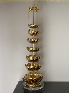  Feldman Lighting Co Brass Lotus Lamp - 1047447