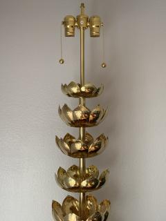  Feldman Lighting Co Brass Lotus Lamp - 1049064