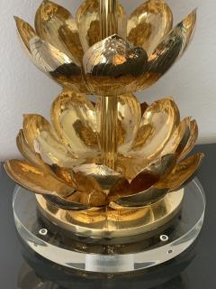  Feldman Lighting Co Brass Lotus Lamp - 1049065