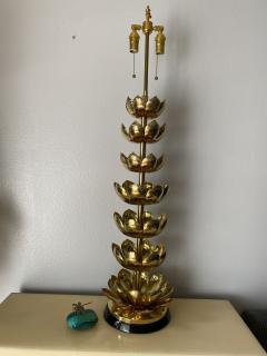  Feldman Lighting Co Brass Lotus Lamp - 2521881