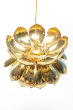  Feldman Lighting Co Large Brass Lotus Fixture by Feldman Lighting Company in the Style of Parzinger - 1975144