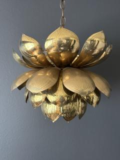  Feldman Lighting Co Large Brass Lotus Light Pendant - 3711446