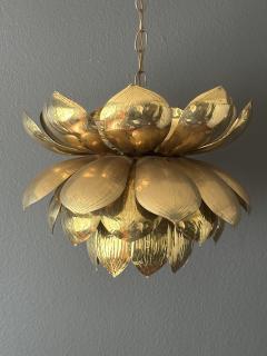  Feldman Lighting Co Large Brass Lotus Light Pendant - 3711447