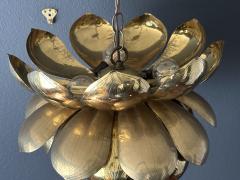  Feldman Lighting Co Large Brass Lotus Light Pendant - 3711448