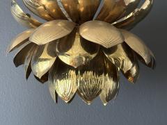  Feldman Lighting Co Large Brass Lotus Light Pendant - 3711449