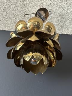  Feldman Lighting Co Large Brass Lotus Light Pendant - 3711451