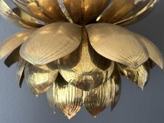  Feldman Lighting Co Large Brass Lotus Light Pendant - 3711452