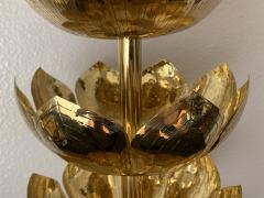  Feldman Lighting Co Pair of Brass Lotus Lamps - 1006073