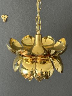  Feldman Lighting Co Small Brass Lotus Light Pendant - 3711437