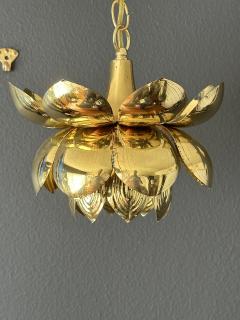  Feldman Lighting Co Small Brass Lotus Light Pendant - 3711438