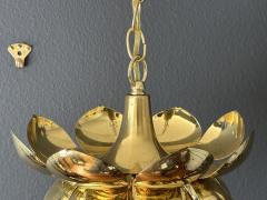  Feldman Lighting Co Small Brass Lotus Light Pendant - 3711441
