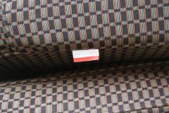  Felicerossi Felicerossi Tan and Dark Brown Asymmetrical Loveseat Settee - 4150745