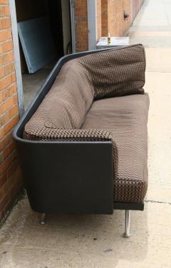 Felicerossi Felicerossi Tan and Dark Brown Asymmetrical Loveseat Settee - 4150746