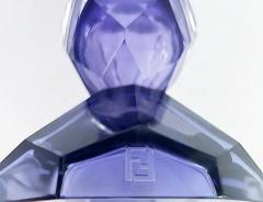  Fendi Casa Fendi Casa Hand blown Vetri Glass Art stico Murano Vase Amethyst Faceted Cut - 4045402
