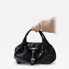  Fendi FENDI Black Shiny Leather Bag - 3681619