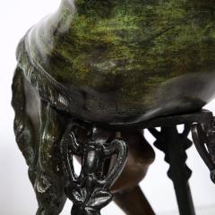  Ferdinando De Luca Art Deco Bronze Copper Sculptures of Seated Flappers by Ferdinando De Luca - 3352413
