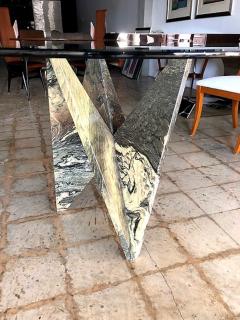  Ferrari A Fine Faceted Serpentine Marble Table by Ferrari - 4651187