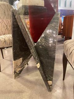  Ferrari A Fine Faceted Serpentine Marble Table by Ferrari - 4651189