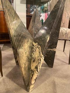  Ferrari A Fine Faceted Serpentine Marble Table by Ferrari - 4651191