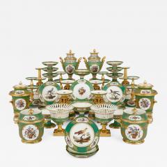  Feuillet Charles X period 80 piece Paris porcelain service by Feuillet - 2502538