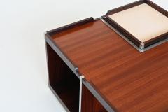  Fiarm Fiarm Scorze mobile bar coffee table in rosewood Italy 1960 - 3990781