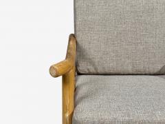  Ficks Reed Ficks Reed Lounge Chairs Bamboo Cane Beige Tweed USA 1950s - 4651514