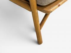  Ficks Reed Ficks Reed Three Seater Sofa Bamboo Cane Beige Tweed USA 1950s - 4654037