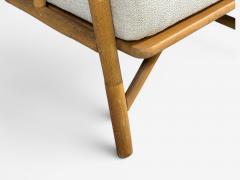 Ficks Reed Ficks Reed Two Seater Sofa Bamboo Cane White Fabric USA 1950s - 4652326