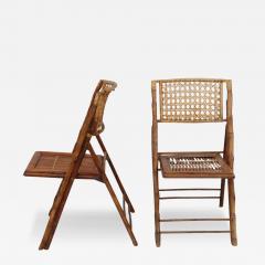  Ficks Reed Pair of Vintage Folding Bamboo Chairs - 3167598