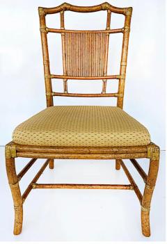  Ficks Reed Vintage Ficks Reed Chinoiserie Rattan Dining Chairs Set of 6 - 3502713