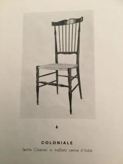  Figli Di Sanguineti Sanguineti set of 8 high back Coloniale dining chairs Chiavari Italy 1960s - 3468968