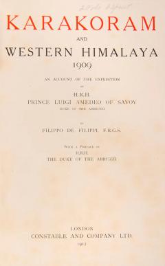  Filippo de FILIPPI Karakoram and Western Himalaya 1909 BY Filippo de FILIPPI - 3257694