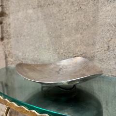  Fisher Silversmiths Inc 1960s Silverplated Footed Serving Dish Fisher Modernism - 3480249