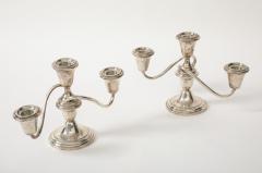  Fisher Silversmiths Inc Fisher Art Deco Sterling Candelabras - 3994406