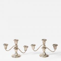  Fisher Silversmiths Inc Fisher Art Deco Sterling Candelabras - 3995427