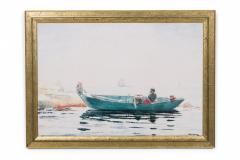  Fishing Rowboat Seascape Painting - 3187596
