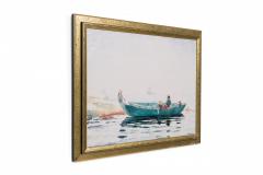  Fishing Rowboat Seascape Painting - 3187597