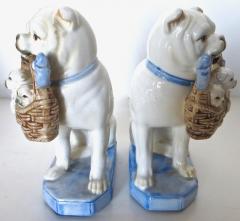  Fitz Floyd Pair Porcelain Bulldogs with Puppies by Fitz and Floyd Co American - 2715350