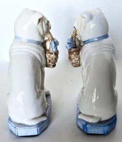  Fitz Floyd Pair Porcelain Bulldogs with Puppies by Fitz and Floyd Co American - 2715416