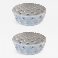  Flavor Custom Design Pair of Large Flavor Custom Originals Modern Tufted Ottomans - 581119