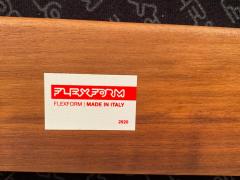  Flexform Flexform Ortigia Armchairs in Hand Woven Black Leather Cord over Solid Walnut - 2381869