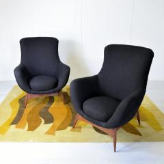  Flexform Flexform set of two armchairs 1950s - 3988698