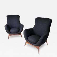  Flexform Flexform set of two armchairs 1950s - 3991808