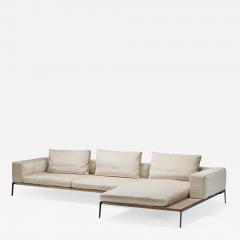  Flexform Lifesteel White Three Seater Sofa designed by Antonio Citterio for Flexform - 2153961
