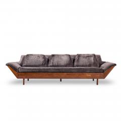  Flexsteel Flexsteel Mid Century Walnut Thunderbird Sofa - 4503064